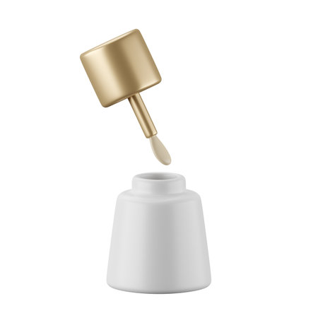 3d icon rendering of nail polish.の写真素材