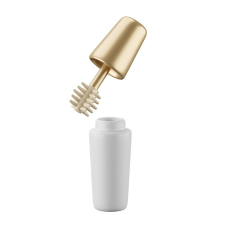 3d icon rendering of mascara brush.の写真素材