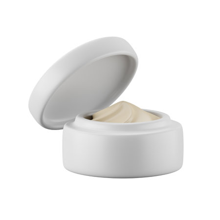 3d icon rendering of cream jar.の写真素材
