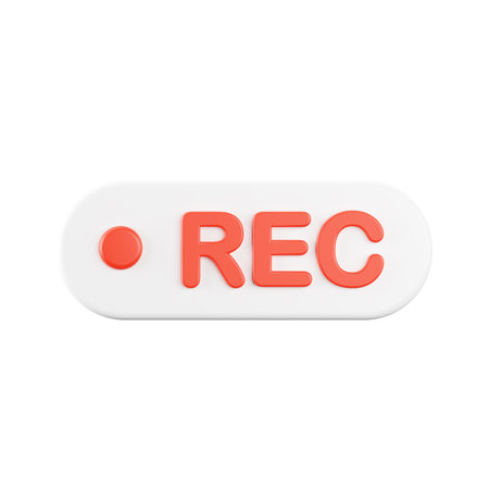 3d rendering of record icon.の写真素材