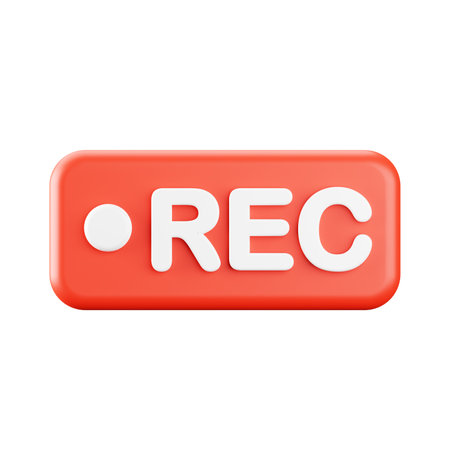 3d rendering of record icon.の写真素材