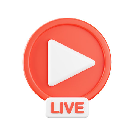 3d rendering of video streaming icon.の写真素材