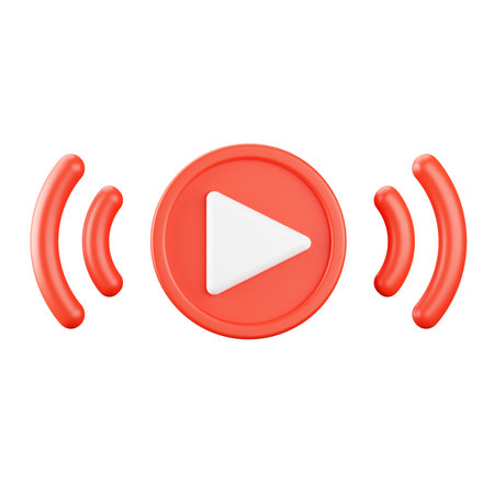 3d rendering of video streaming icon.の写真素材