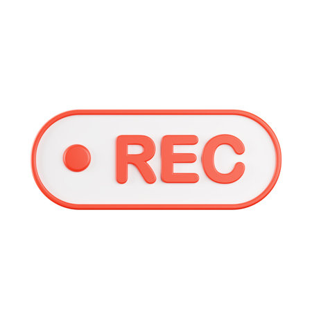 3d rendering of record icon.の写真素材