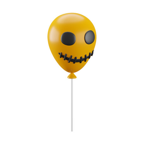 3d icon of halloween spooky balloon.の写真素材