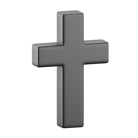 3d icon of black cross.の写真素材