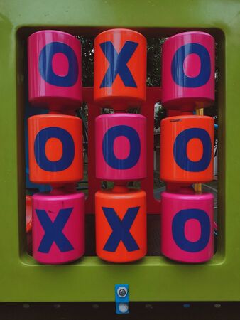 Colorful toys in the playground.