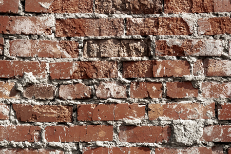 Background of old vintage dirty brick wall , textureの写真素材