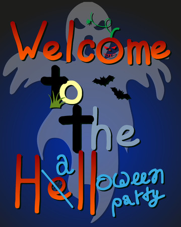 Halloween party design templateのイラスト素材