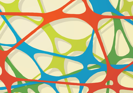 Abstract rubber band of network.のイラスト素材