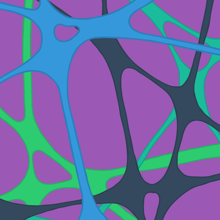 Abstract rubber band of network.のイラスト素材