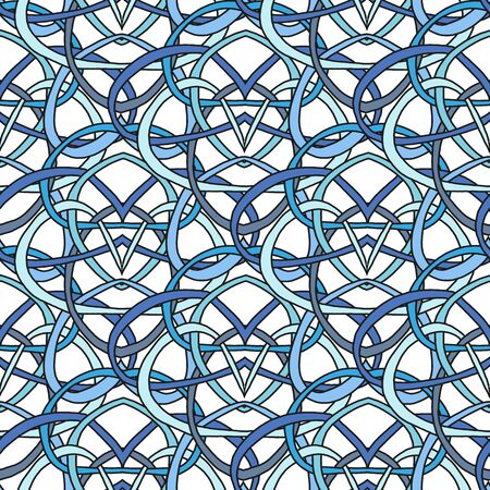Seamless pattern of the loop in bright colorsのイラスト素材
