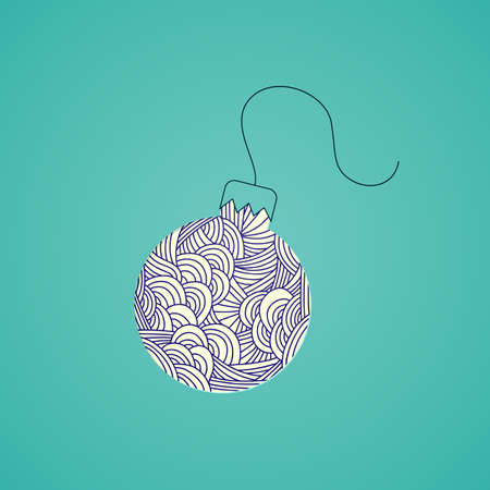 Christmas tree toys. Christmas collection.のイラスト素材