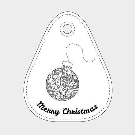 Ball - toys on christmas tree. Christmas collection. Vector illustrationのイラスト素材