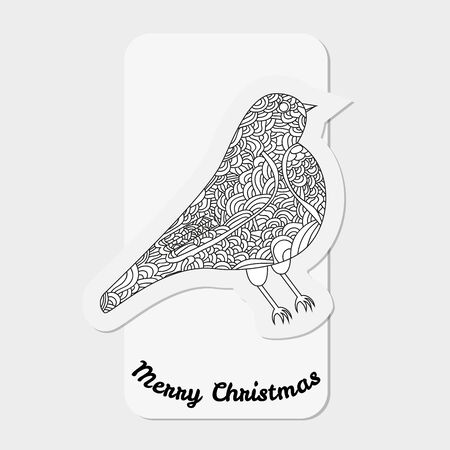 Toys on christmas tree - bird.のイラスト素材