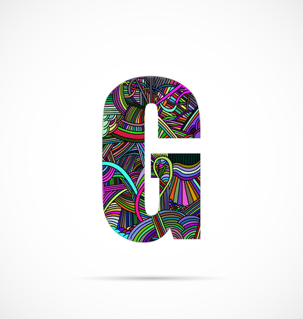 Letter "G" from doodle alphabetのイラスト素材