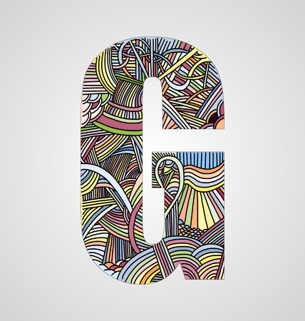 Letter "G" from doodle alphabetのイラスト素材
