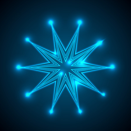 Background with shining abstract star. Vector illustration.のイラスト素材