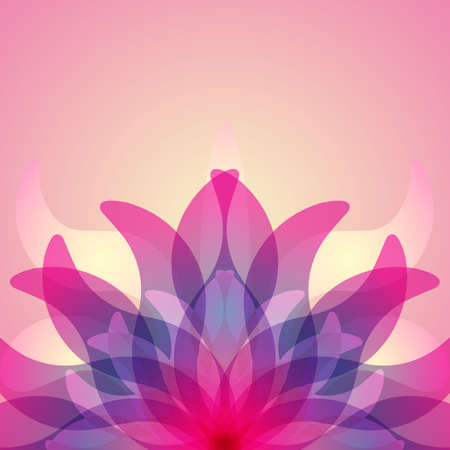 Colorful background with abstract flower. Vector illustration.のイラスト素材