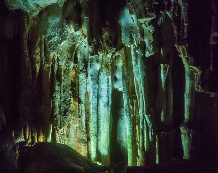 Speleothems in solutional karst cave. Emine-Bair-Khosar, Chather-Dag, Crimeaの写真素材