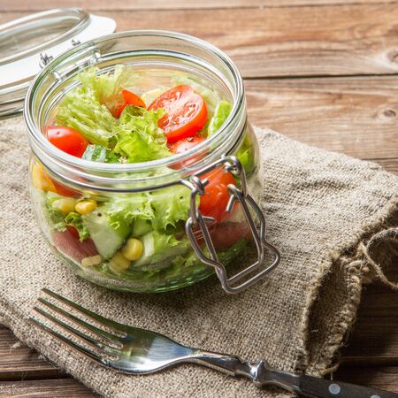 Photo of morning vegetarian saladの写真素材