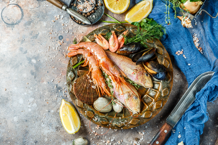 Picture of fish, shrimp, shellfishの写真素材