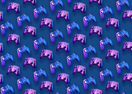 Seamless pattern with joyisticks.