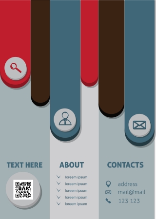 business brochure or magazine cover templateのイラスト素材