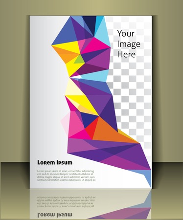 business brochure or magazine cover templateのイラスト素材