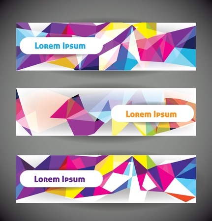 Set of web banners. template.のイラスト素材