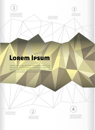 Vector  business brochure or magazine cover  templateのイラスト素材