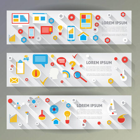 Flat design illustration infographic and icons. のイラスト素材