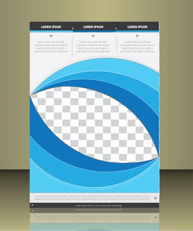 Vector  business brochure or magazine cover  templateのイラスト素材