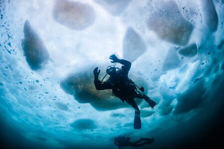 under ice