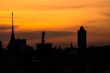 Evening in Bangkok Thailandの写真素材