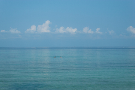 The beauty of the sky and the seaの写真素材