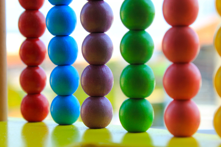 Multi-colored abacus for childrenの写真素材
