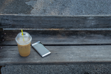 A break from social coffee morning and exercise.の写真素材