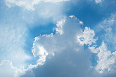 Beautiful clouds with Sun.の写真素材