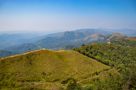 Nature on the mountain Nern Chang Suek  hills, Kanchanaburi, Thailand