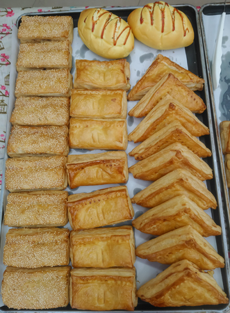 Bread for a snackの写真素材