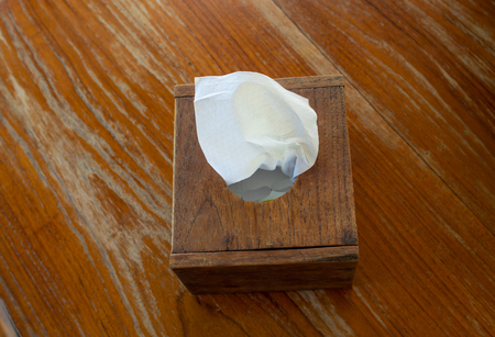Wooden boxes for tissues.の写真素材
