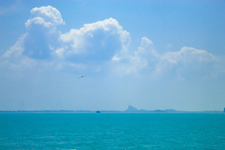 The beauty of the sea and sky, the Gulf of Thailand.の写真素材