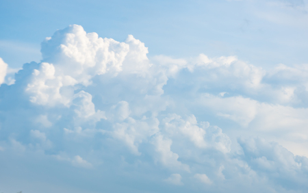 Beautiful clouds in the sky is bright.の写真素材
