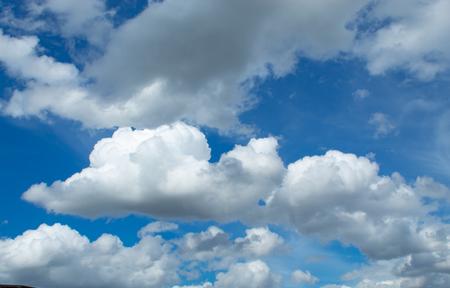 The beauty of the sky with clouds, and the sun.の写真素材