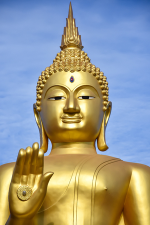 Face of buddha statue , Thailand.の写真素材