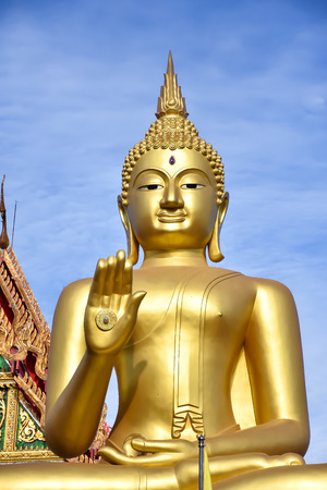 Face of buddha statue , Thailand.の写真素材