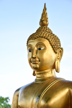 Face of buddha statue , Thailand.の写真素材