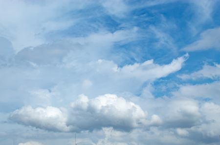The beauty of the sky with clouds, and the sun.の写真素材