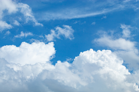 The beauty of the sky with clouds, and the sun.の写真素材